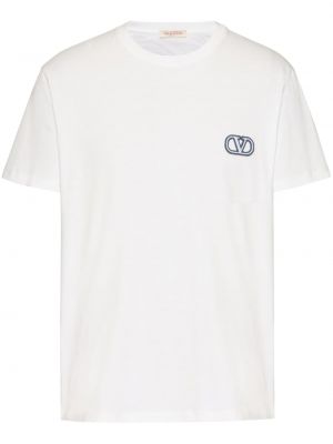 T-shirt brodé Valentino Garavani blanc