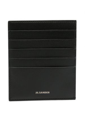 Kožená peňaženka Jil Sander čierna