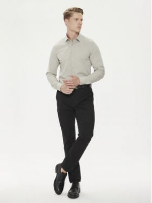 Slim fit košile Calvin Klein šedá