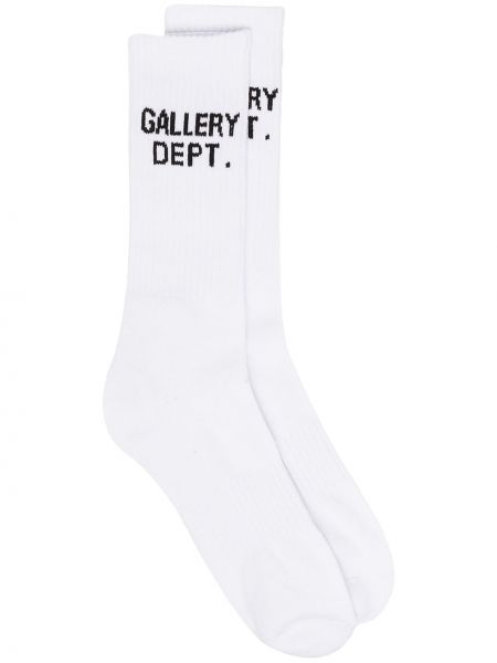 Ponožky s potlačou Gallery Dept. biela