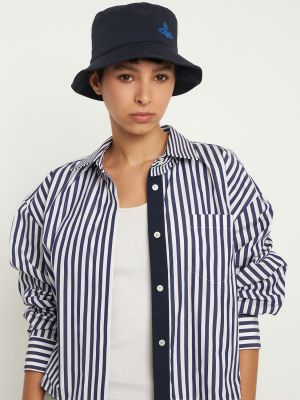 Chapeau en coton Vivienne Westwood bleu