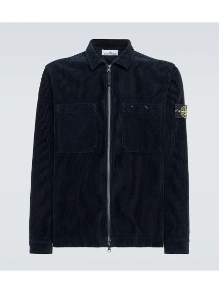 Manchester jacka Stone Island blå