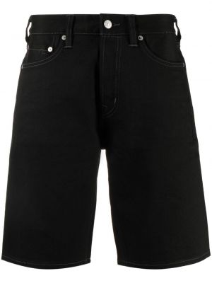 Pantaloni scurți din denim Evisu negru