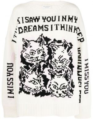 Плетен пуловер с принт Philosophy Di Lorenzo Serafini