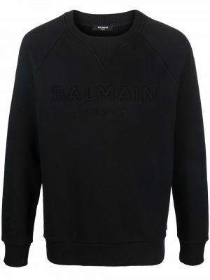 Maglione di cotone Balmain nero
