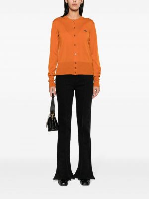 Vlněný kardigan Vivienne Westwood oranžový