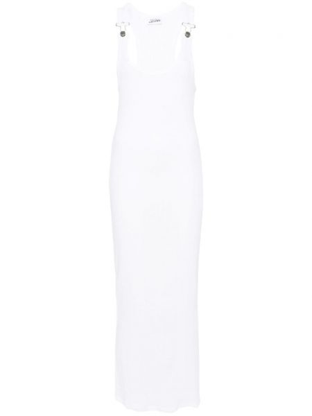 Chunky dlouhé šaty Jean Paul Gaultier bílé