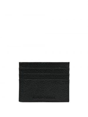Usnjena denarnica Emporio Armani črna
