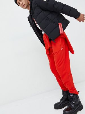 Однотонные хлопковые спортивные штаны Superdry красные