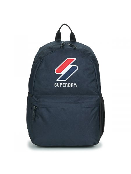 Plecak z nadrukiem Superdry niebieski