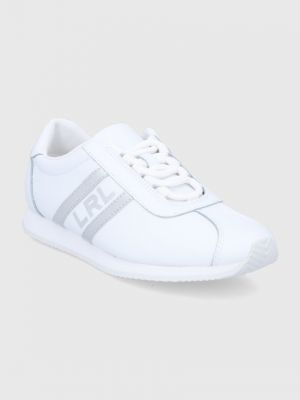 Белые кожаные ботинки Lauren Ralph Lauren