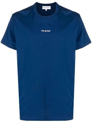 Тениска с принт Maison Labiche синьо