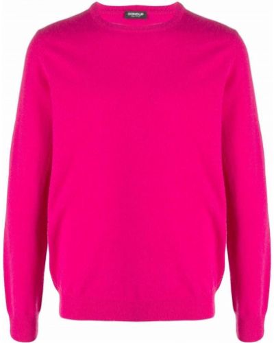 Jersey de lana merino de tela jersey de cuello redondo Dondup rosa