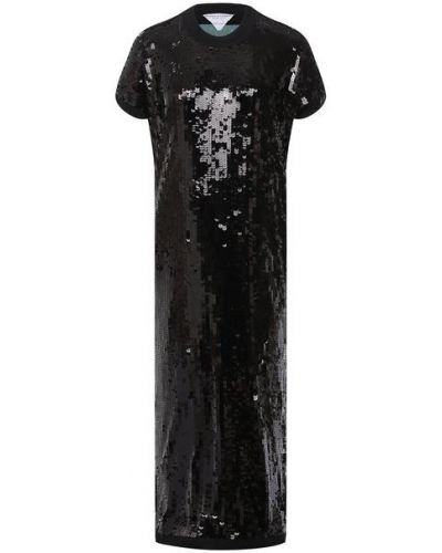 Платье с пайетками Bottega Veneta - Черный