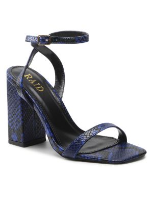 Sandale sa zmijskim uzorkom Raid plava