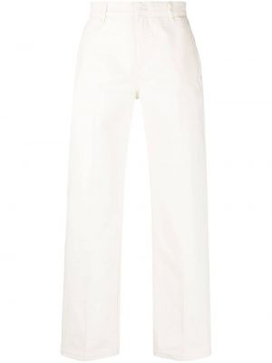 Bavlněné rovné kalhoty Etudes bílé