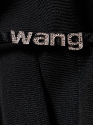 Hlače z nizkim pasom Alexander Wang črna
