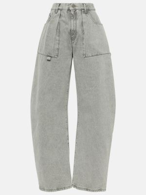Jeans a vita bassa The Attico grigio