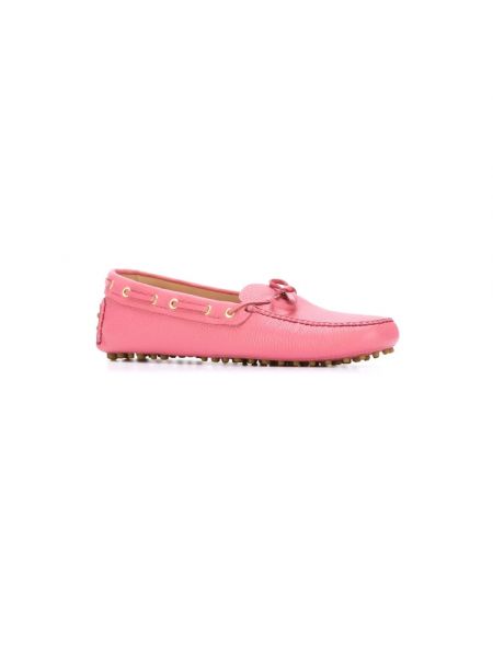 Loafers Car Shoe różowe