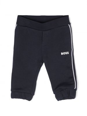 Nohavice Boss Kidswear - Modrá