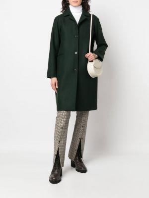 Kabát s knoflíky Aspesi zelený