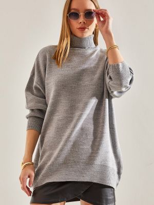 Oversize džemperis ar augstu apkakli Bianco Lucci