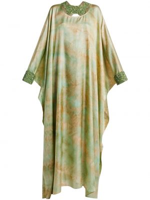 Вечерна рокля с мъниста Shatha Essa зелено