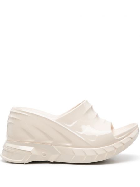 Sandale cu platformă Givenchy alb