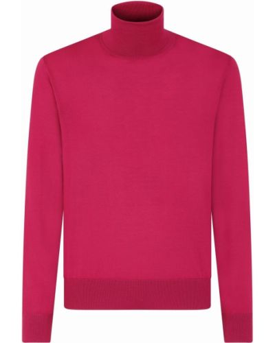 Jersey de cuello vuelto de tela jersey Dolce & Gabbana rosa