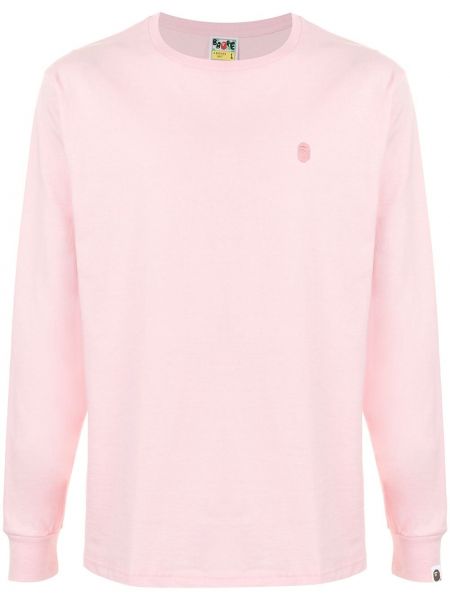 Camiseta de manga larga manga larga A Bathing Ape® rosa