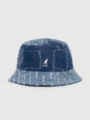 Bavlněný klobouk Kangol modrý