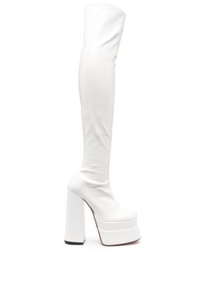 Stivali al ginocchio con platform Vivetta bianco