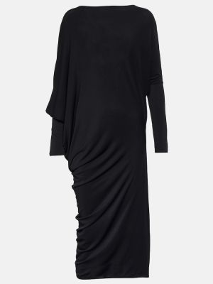 Μίντι φόρεμα από ζέρσεϋ Wolford μαύρο