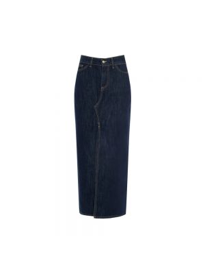 Spódnica jeansowa z wysoką talią Rinascimento niebieska