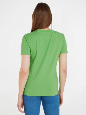 Tričko Tommy Hilfiger zelené