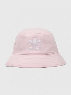 Бавовняний капелюх Adidas Originals рожевий
