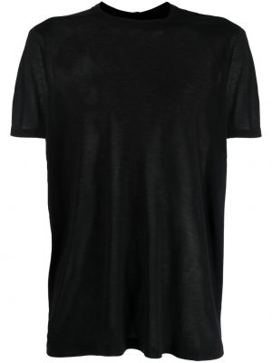 T-shirt con scollo tondo Rick Owens nero