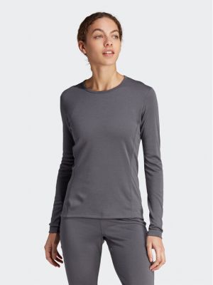 Slim fit termoaktivní spodní prádlo z merino vlny Adidas šedé