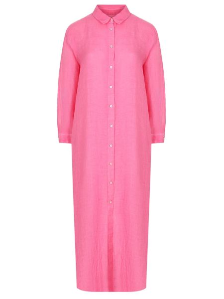 Льняное платье 120% Lino розовое