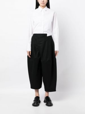 Asymetrické kalhoty relaxed fit Comme Des Garçons černé