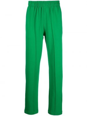 Bavlněné rovné kalhoty Styland zelené
