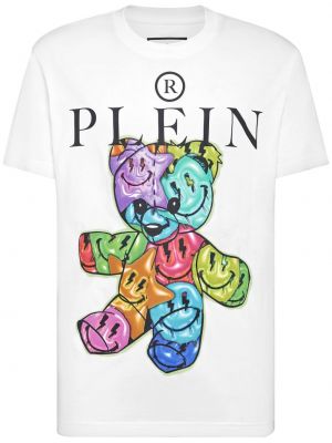 Bavlněné tričko Philipp Plein bílé