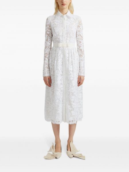 Krajkové šaty Erdem bílé