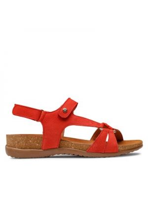 Kožené sandále Go Soft červená