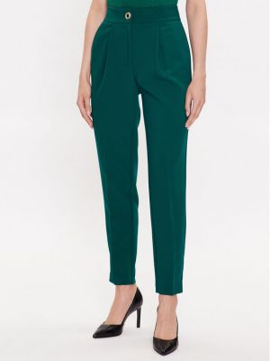 Voľné bavlnené priliehavé nohavice Marciano Guess zelená