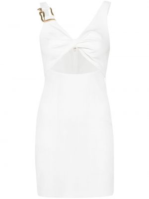 Sukienka mini w wężowy wzór Just Cavalli biała