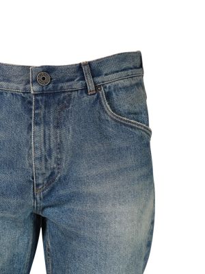 Jeans en coton Balmain bleu