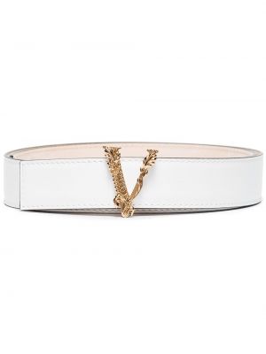 Cintura con fibbia Versace bianco