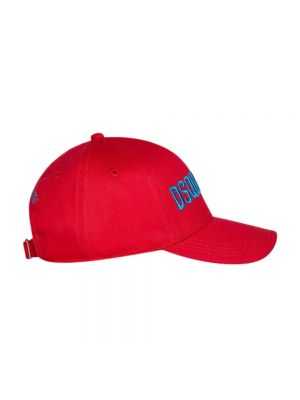 Gorra con bordado Dsquared2 rojo