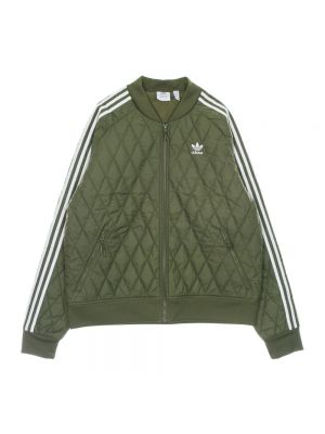 Pikowana kurtka Adidas zielona
